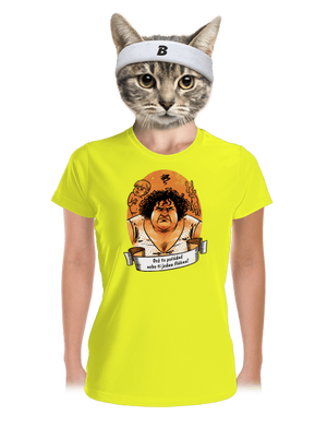 B14: Slunce seno jahody dámske športové tričko Neon Yellow