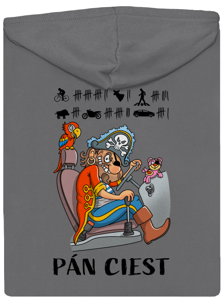 Pán ciest dámska mikina na zips Steel Gray