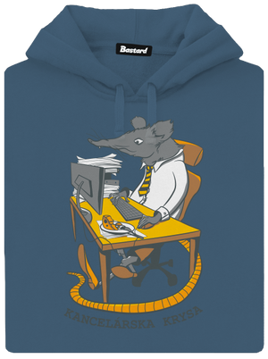 Kancelárska krysa dámska mikina klokanka Denim