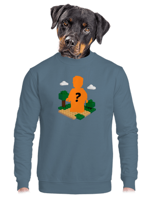 Lego z vlastnej fotky unisex mikina bez kapucne Nordic Blue