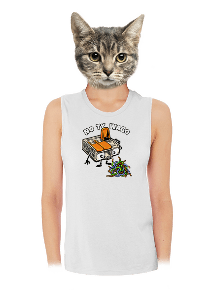 Wago svorka dámske tielko voľné White