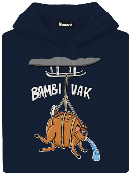 Bambi vak pánska mikina klokanka Navy