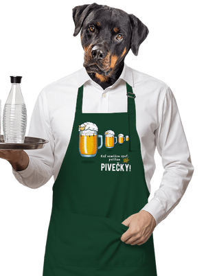 Pivečka zástera Bottle Green