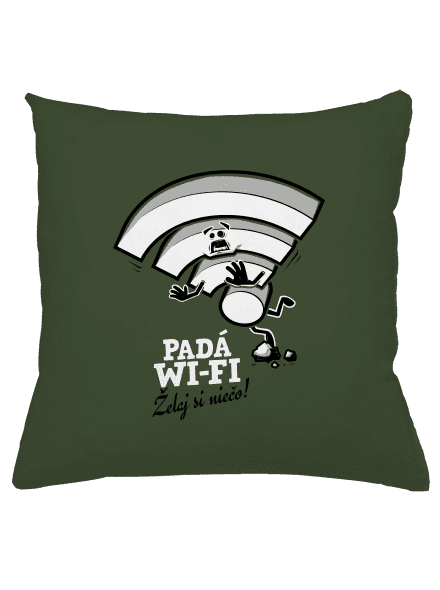 Padá wi-fi vankúš Olive Green