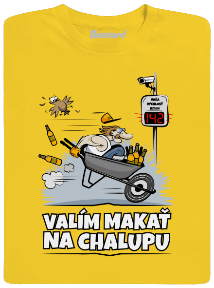 Valím na chalupu detské tričko Gold