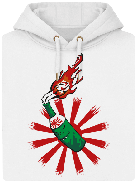 Kamikaze unisex mikina premium Snowwhite