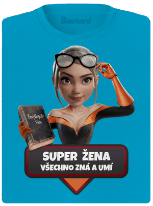 Super mama dámske športové tričko Blue Atol