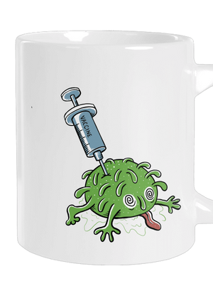 Zapichnutý covid veľký hrnček White