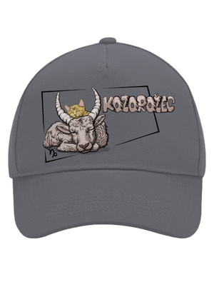Mačací horoskop: Kozorožec šiltovka baseballka Graphite grey