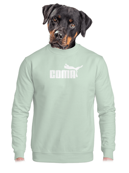 Coma unisex mikina bez kapucne Blush Mint