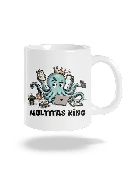 Multitas king klasický hrnček White