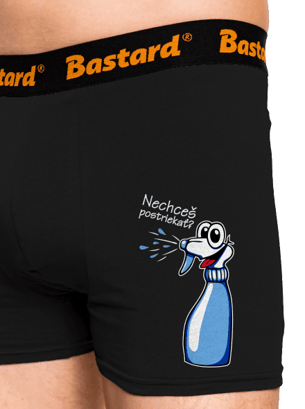 Orchidea a rozprašovač boxerky Black