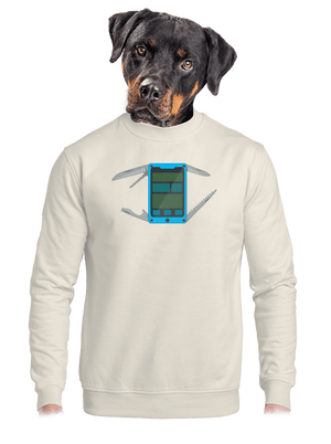 unisex mikina bez kapucne