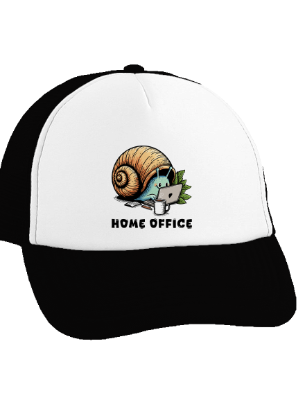Slimákov home office šiltovka truckerka Black cap