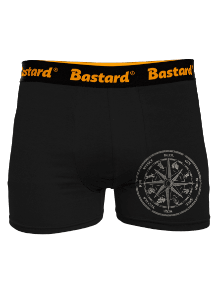 Alkoholický kompas boxerky Black