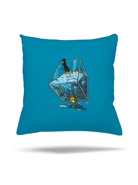 Migrujúca rybka vankúš Blue Turquoise