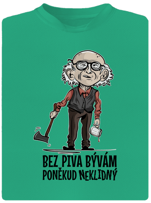 Neklidný bez piva pánske športové tričko Mint Mal