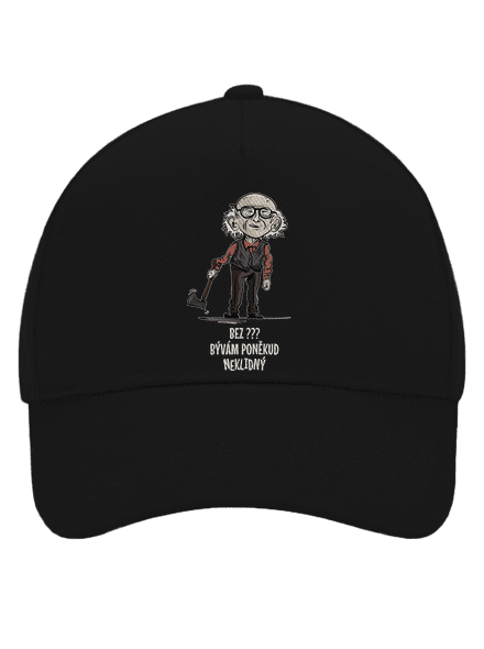 Neklidný - vlastný text šiltovka baseballka Black