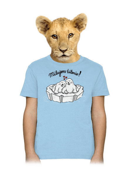 Milujem túlenie detské tričko Sky Blue