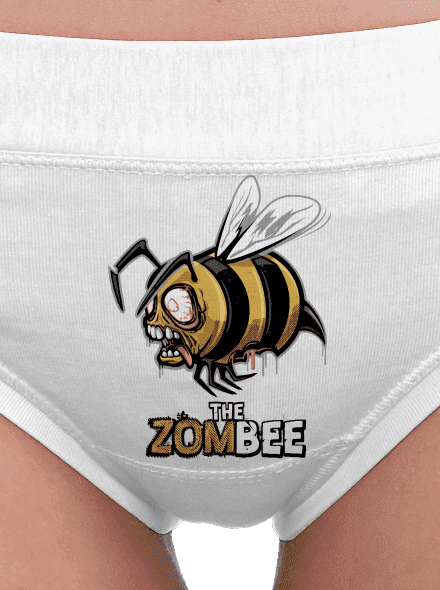 ZomBee - žltá dámske nohavičky White