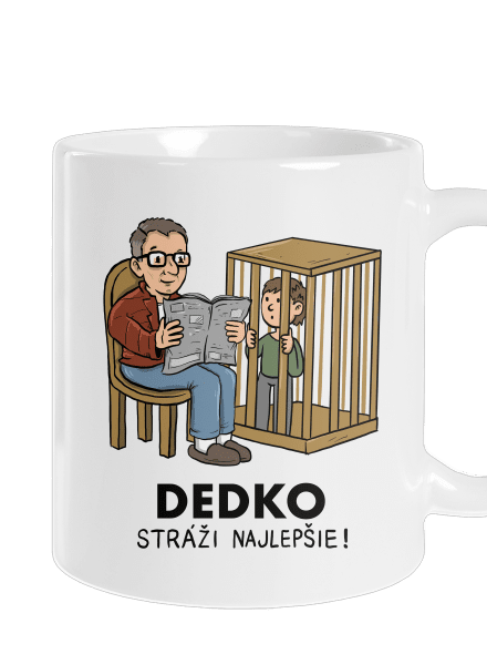 Dedko stráži najlepšie klasický hrnček White