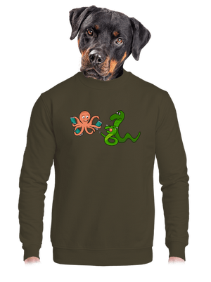 unisex mikina bez kapucne