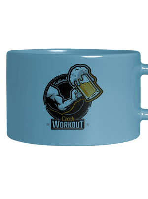 Czech workout hrnček makronka Blue Macaron