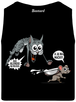 Alergická mačka a myš pánske tielko Black