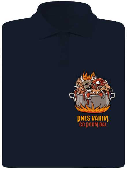 Čo Doom dal pánska polokošeľa Navy Mal