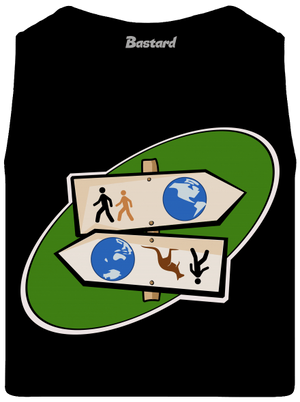 Diaľkový pochod pánske tielko Black