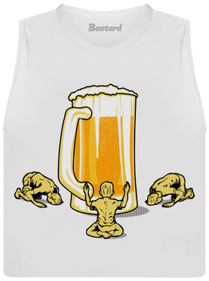 Piviště dámske tielko voľné White