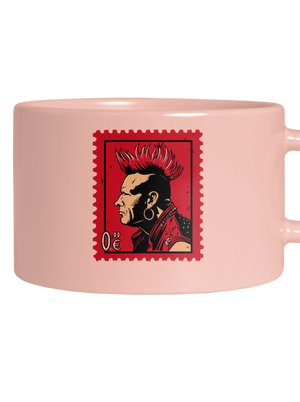 Známka punku hrnček makronka Pink Macaron