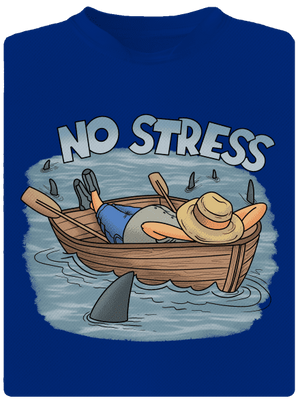 No stress pánske športové tričko Royal Blue Mal