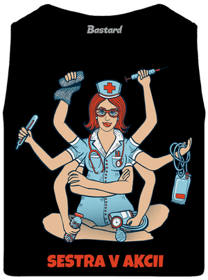 Sestra v akcii pánske tielko Black