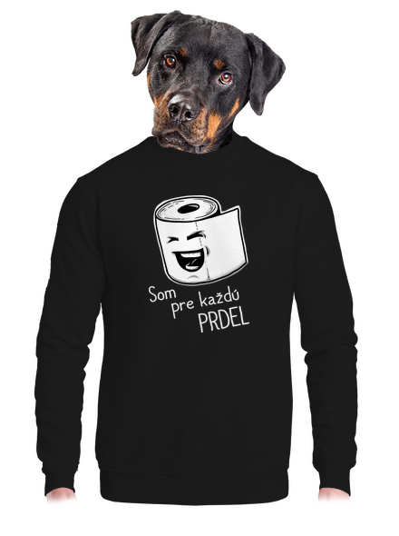 Prdel unisex mikina bez kapucne Black