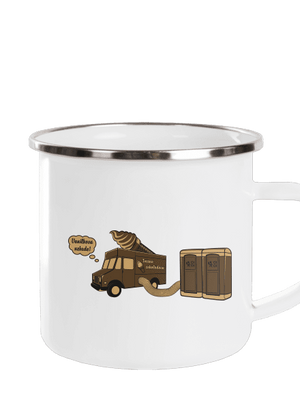 Točená čokoládová plecháčik White