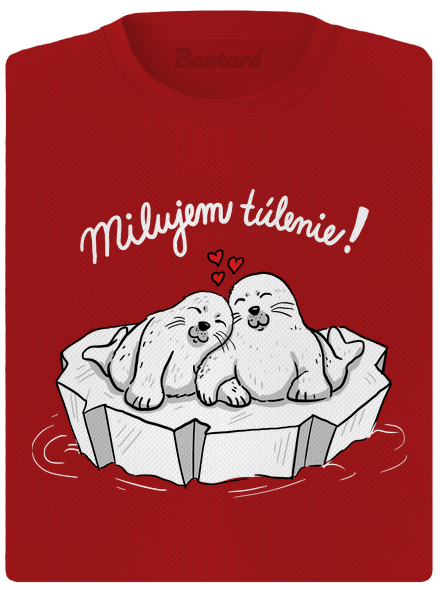Milujem túlenie dámske športové tričko Red Mal