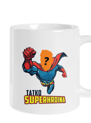 Tatko superhrdina klasický hrnček White