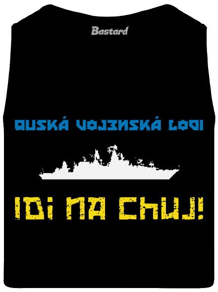 Ukrajina - Lodi idi na chuj pánske tielko Black