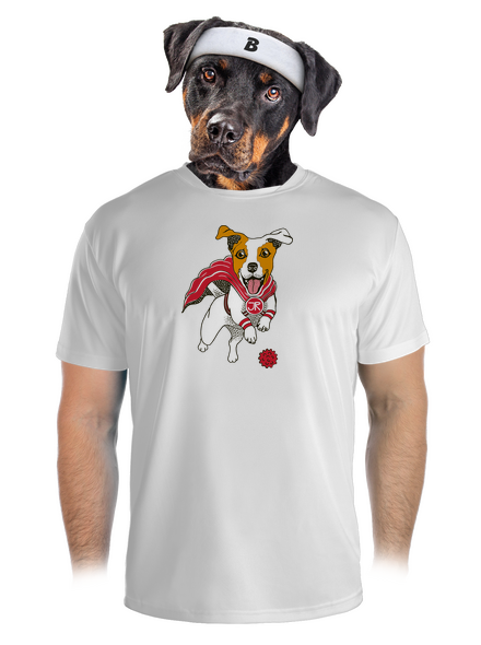 Jack Russell pánske športové tričko White