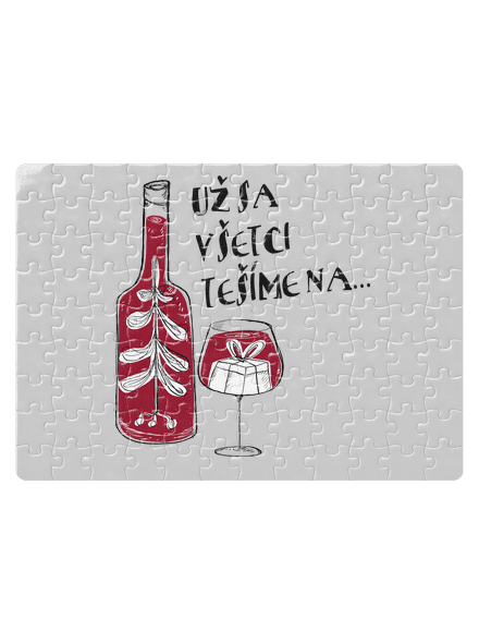 Vianoce vo víne puzzle White