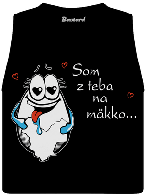 Vajcia dámske tielko voľné Black