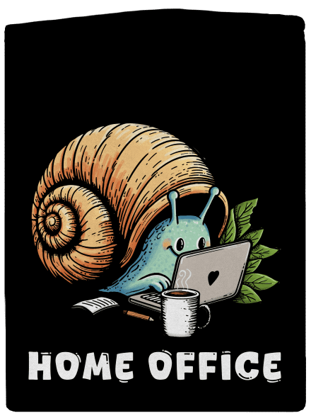 Slimákov home office dámska mikina na zips Black