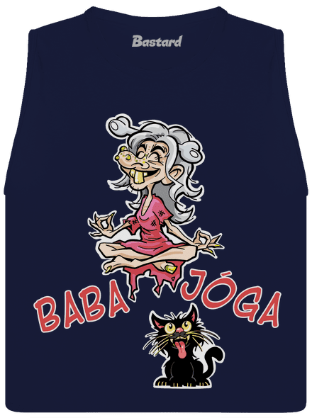 Baba Jóga dámske tielko voľné Navy