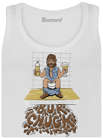 BurChuck dámske tielko klasické White