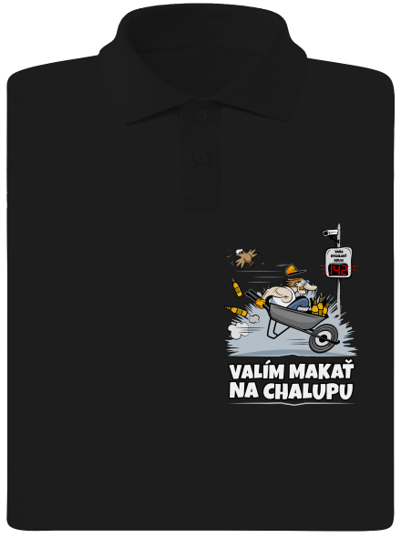 Valím na chalupu pánska polokošeľa Black