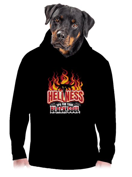 Hellness pánska mikina klokanka Black