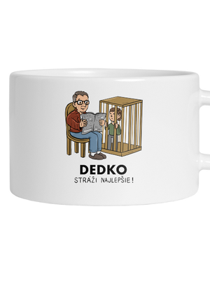 Dedko stráži najlepšie hrnček makronka White