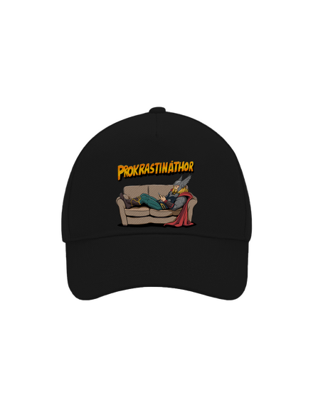 Prokrastináthor šiltovka baseballka Black