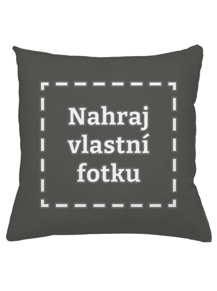 Vlastná potlač vankúš Gray Pol